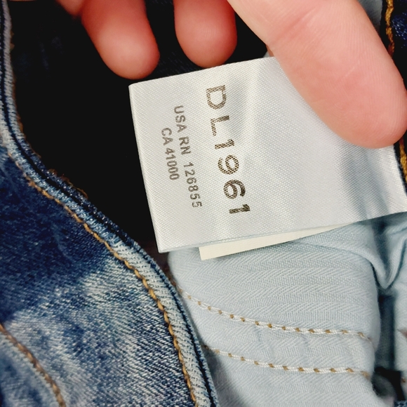 New DL1961 Florence Mid rise Instasculpt Side Stripe Skinny Jeans  P277 - Picture 10 of 11